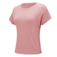 thumbnail image 5 of Tiqkatyck Womens Tops on Sale, Women Tops Casual Basic T Shirts Loose Fit Crewneck Short Sleeve Summer Outfits Long Sleeve Shirts for Women Blouses for Women Dressy Casual Pink XL, 5 of 9