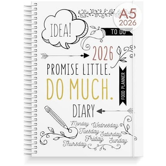 Doodle Planner 2026 | 8 December 2025-3 January 2027 | Weekly Planner with Space for Creativity | Week to View Diary 2026