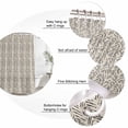 thumbnail image 6 of Beige Black Striped Waterproof Fabric Shower Curtain,Abstract Modern Art Irregular Stripe Waterproof Fabric Shower Curtain for Bathroom Curtains Bathtubs Shower Curtains with 12 Hooks Stall 48x72in, 6 of 8
