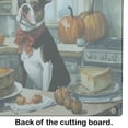 thumbnail image 5 of Boston Terrier Fall Kitchen Pumpkins Glass Cutting Board Large 12 in x 15 in, 5 of 5