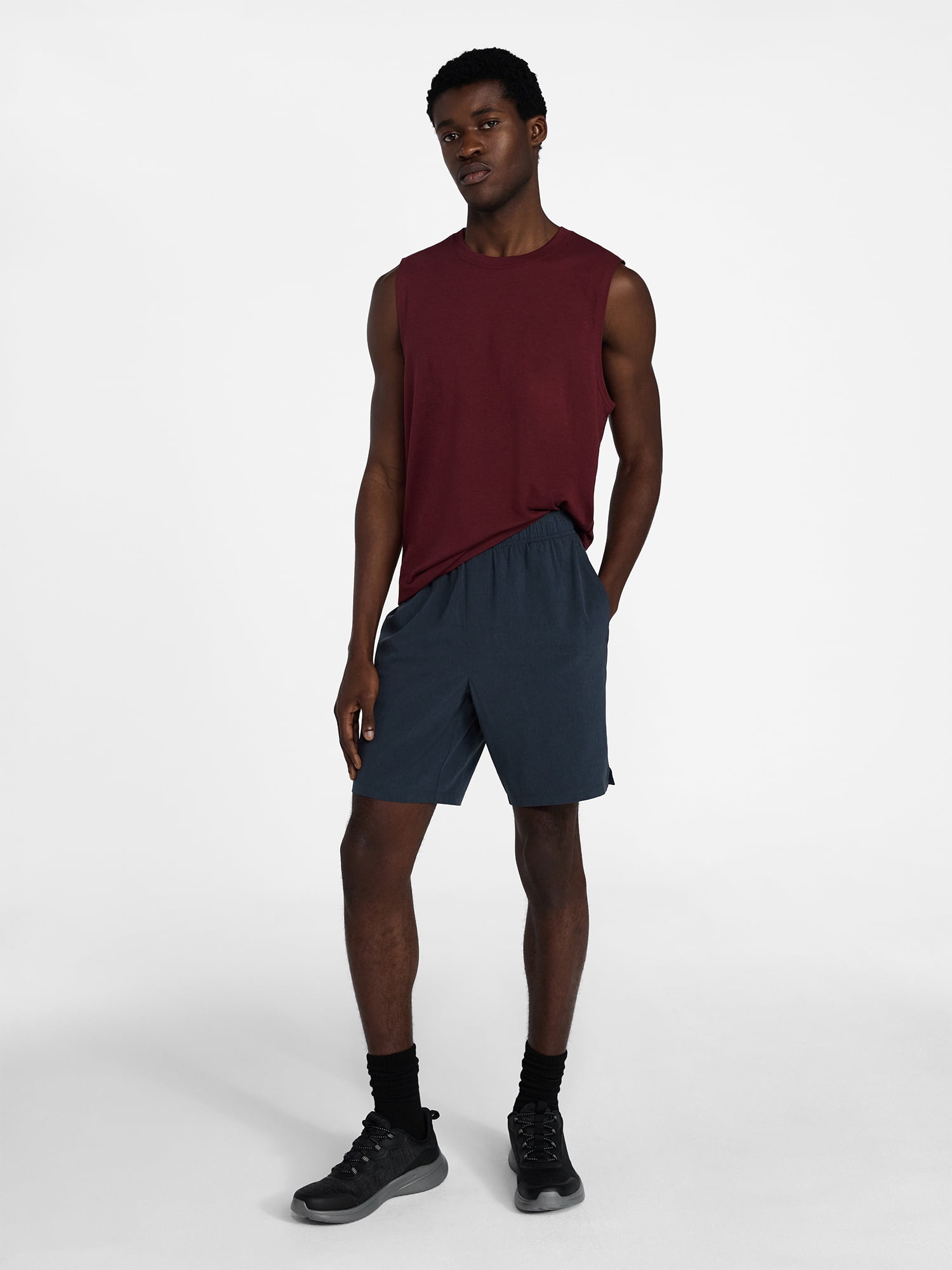 Athletic Works Men's and Men's Big & Tall Tri-Blend Muscle Tee, Sizes XS-4XLT
