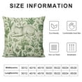 thumbnail image 6 of COMIO  Spring Green Pillow Covers Set of 2 Rabbit Bunny Floral Leaf Butterfly Botanical Plants Print Decorative Throw Pillows Easter Seasonal Pillow Cases Couch Bed Sofa Decor, 6 of 6