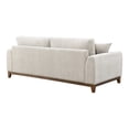 thumbnail image 5 of Furniture of America Nora Mid-Century Modern Chenille Track Arm Sofa with Pillows, Light Gray, 5 of 12