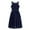 Navy Blue, variant on inhzoy Kids Girls Flower Girls Bridesmaid Dress Halter Neck Chiffon Formal Gown for Wedding Birthday Evening Party Turquoise 8