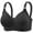 Black, variant on Women Bra Women's Slim Cup Plus Size Adjustable Bra Lace Push Up Non Underwire Bra