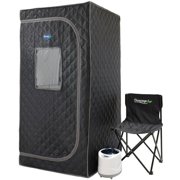 Durasage Portable Full Body Steam Sauna | 1200W 2.6L Steam Generator Including Remote Control | Portable Chair