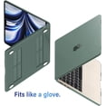 thumbnail image 6 of IBENZER Compatible with 2025 2024 2023 MacBook Air 15 inch case M4 A3241 M3 A3113 M2 A2941, Hard Shell Case & Keyboard Cover & Screen Protector & Type-C Adapter for Mac Air 15.3", Midnight Green, 6 of 9