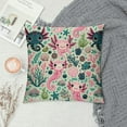 thumbnail image 2 of Leisuo Cute Pillow Cases Cushion Covers Cartoon Throw Pillow Covers Soft Decor Water Plant Throw Pillowcases Underwater World Pink Cushion Cases, 2 of 5