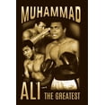 thumbnail image 2 of Muhammad Ali Gold Mono Dark-Chocolate Large T-Shirt, 2 of 3