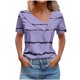 thumbnail image 1 of Tops de Algodón para Mujeres Cuello en V Casual de Manga Corta, Imitación Algodón Primavera Y Blusa de Verano, 1 of 5