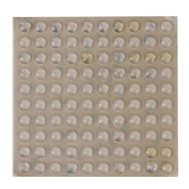 Paquete de 100 topes de protección Zulema transparentes autoadhesivos de gel de silicona 10 mm