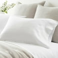 thumbnail image 4 of Split King Sheets Sets for Adjustable Bed - 800-Thread-Count 100% Egyptian Cotton, Sateen Weave 18-Inch Deep Pockets 800-TC Bedsheet - White, 4 of 7