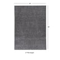thumbnail image 6 of Contemporary Home Living 2' x 4' Dual Side Solid Area Throw Rug Pad - Gray, 6 of 6