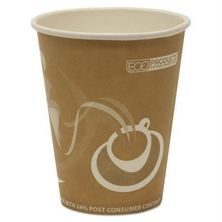 Eco-Products EP-BRHC8-EW 8 oz. Evolution World 24% Recycled Hot Cups (20 Packs/Carton, 50/Pack)