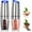 Multicolor, variant on Ikohbadg Salt and Pepper Grinder Electric Gravity Grinder, Refillable Automatic One-Hand Operated Mill Set with Adjustable Coarseness LED Light, Battery-Operated 2 Pack