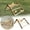 Beige, variant on Portable Detachable Chicken Stand Durable Wood Roosting Platform Weather Resistant Easy to Clean for Small Poultry Outdoor Coop Use