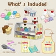 thumbnail image 2 of Set de helados de madera Quimsity, juego de simulación para niños, 2 of 6