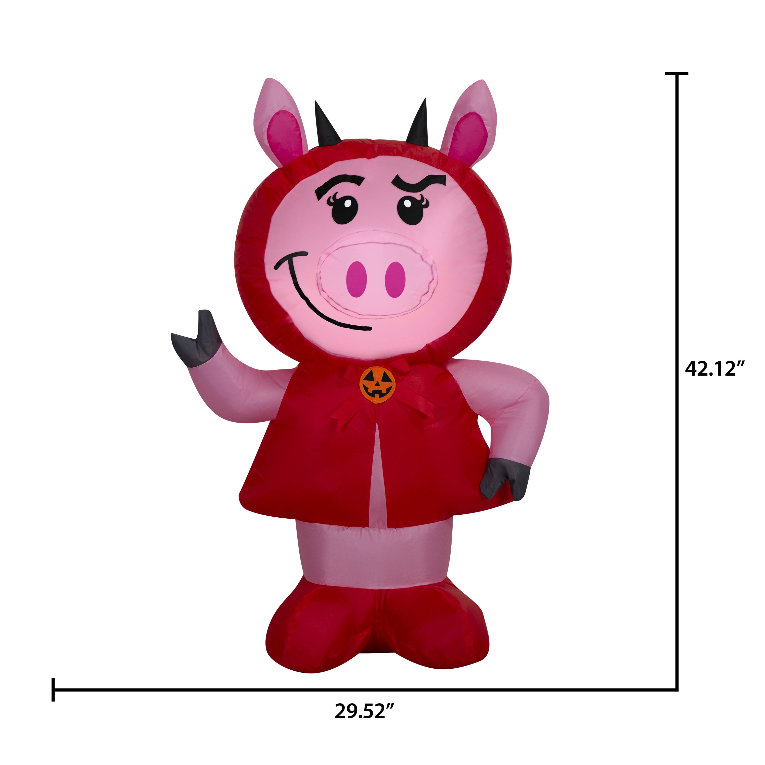 Deviled Ham Airblown Yard Inflatable, Multicolor, 3.5', Halloween by Way To Celebrate