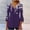 Purple, variant on Womens Tops Summer Trendy Print V Neck 3/4 Sleeve Blouse Spring Tops for Women