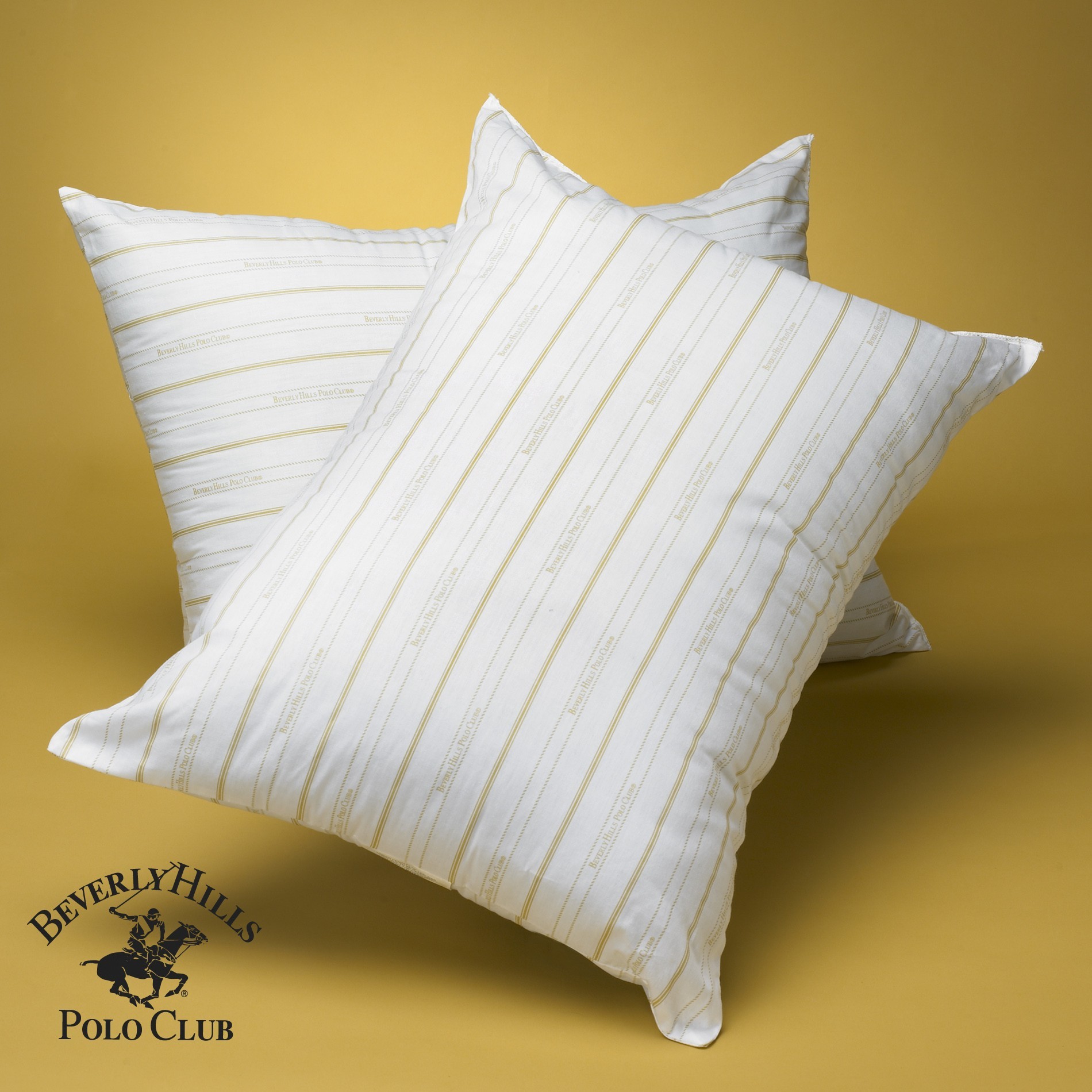Beverly Hills Polo Club 100 Gel Fiber Filled PillowClassic Stripe