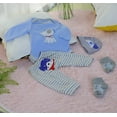 thumbnail image 4 of Reborn Baby Doll Clothes for 17-22 Inch Newborn Baby Dolls Clothing Boy Outfit Accessories【Puppy Pattern 4pcs Set 】, 4 of 7