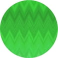 thumbnail image 1 of Ahgly Company Indoor Round Patterned Lime Green Area Rugs, 5' Round, 1 of 6