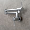 thumbnail image 2 of Grifo de cocina de acero inoxidable Laklulu S304, grifo de cocina para fregadero de pared, grifo de agua fría individual, grifo plegable para lavabo, grifo de doble interruptor, dibujo, 2 of 5