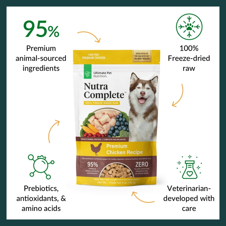 Ultimate Pet Nutrition Nutra Complete Chicken Freeze-Dried Raw Dog