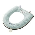 thumbnail image 2 of YgkuHd Toilet Seat Cushion, Winter Models Of The Toilet Seat Plushs Toilet Seat Cushion Thickened Toilet Seat Washable Toilet Seat Washers Washable D Shapetoilet Seat Cushion (Light Blue), 2 of 6