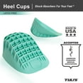 Tuli's Heavy Duty Heel Cups for Plantar Fasciitis & Sever’s Disease