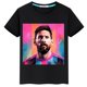 thumbnail image 2 of 2024 HOT Messi Ropa estampada para niños Verano Algodón Camiseta para niños Niñas Casual Manga corta Moda Camisas negras Ropa deportiva Top, 2 of 5