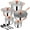copper, variant on Walchoice 13-Piece Stainless Steel Cookware Set, Kitchen Pots and Pans Set with Glass Lid for Cooking, Induction & Dishwasher Safe, Silver