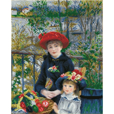 UPC: 4895225912490 | DIAMOND DOTZ® Two Sisters on the Terrace (Renoir) Diamond Painting Kit
