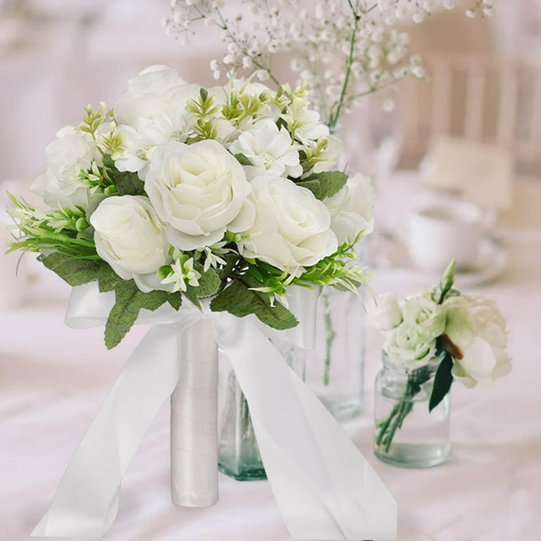 Wedding Bridal Bouquet Multi Colors Bridal Hand Flower Vintage