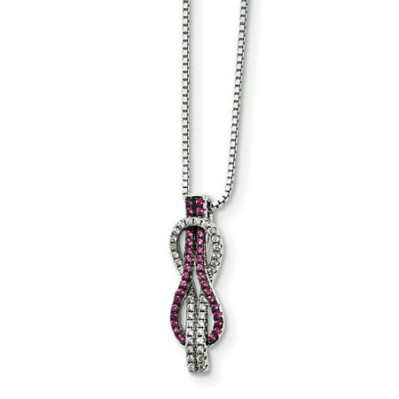 ICE CARATS 925 Sterling Silver Cubic Zirconia Cz Love Knot Chain Necklace Pendant Charm Fine Jewelry Ideal Gifts For Women Gift Set From Heart