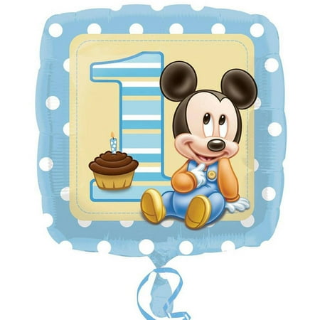 Disney Mickey's 1st Birthday 18" Foil Balloon