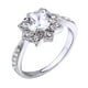 thumbnail image 2 of Xihbxyly Anillo de Copo de Nieve, Lujoso Diseño de Diamantes de Imitación Brillantes, Accesorio Romántico Único, Perfecto Como Regalo de Compromiso o Boda, Ideal para Cumpleaños o San Valentín, Un Re, 2 of 2