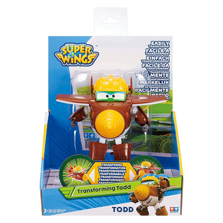 Super Wings -Transforming Todd Toy Figure | Plane | Bot | 5” Scale