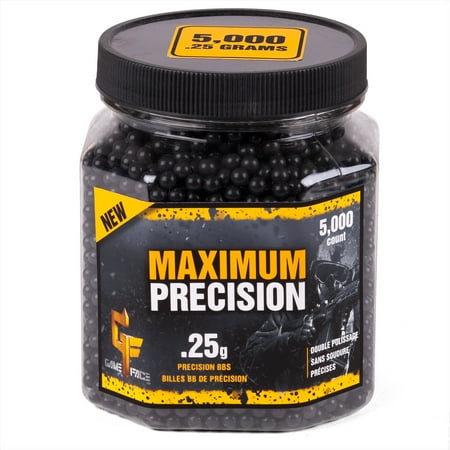 Crosman Maximum Precision 6mm BB Blk .25g, 5000ct