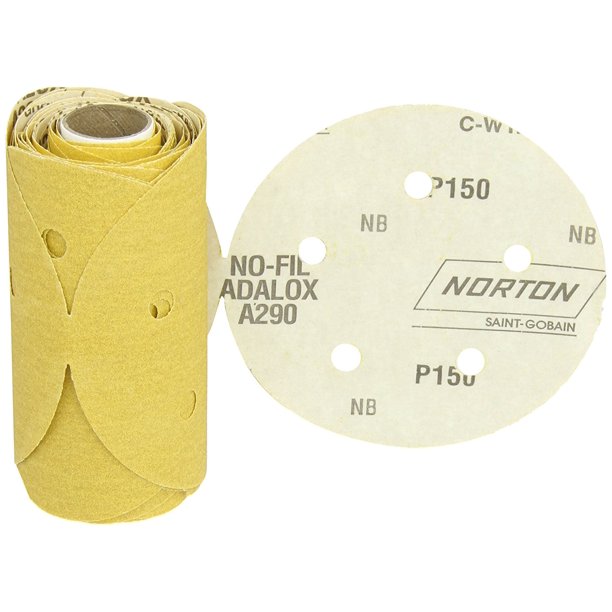 Norton 07660701645 Stick and Sand Abrasive Disc with PressureSensitive