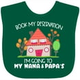 thumbnail image 3 of Inktastic Book My Reservation I'm Going to My Nana and Papa's House Boys or Girls Baby Bib, 3 of 4
