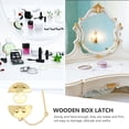 thumbnail image 3 of Miangastore Jewelry Box Hardware Golden 2Pcs 2.2x2.0In, 3 of 9