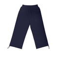 thumbnail image 5 of LEKODE Capris Pants for Women Comfortable Pants for Women Gym Clothes for Woman Wide Leg Pants Woman Plus Size Pants Beach Pants for Women Dark Blue 2XL, 5 of 8