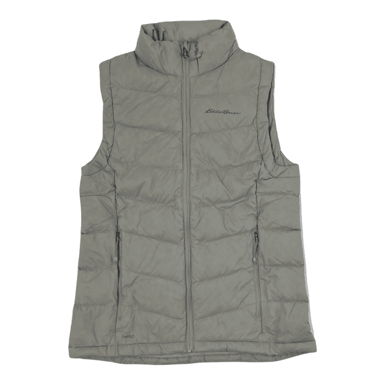 Eddie Bauer Women's Packable Zip Up Quilted Down Vest With