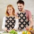 thumbnail image 3 of Pioneer Flower Floral Print Pattern Apron for Women and Men, Cotton Linen Waterproof with Pockets, Adjustable, 33x27 Inch for Kitchen, Gardening, BBQ, Salon, 3 of 6