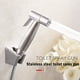 thumbnail image 5 of Pulverizador de bidé de acero inoxidable Control de presión de agua ajustable Lavadora Bidet Herramienta de limpieza de mano Jumpingount HA5492-00B, 5 of 6