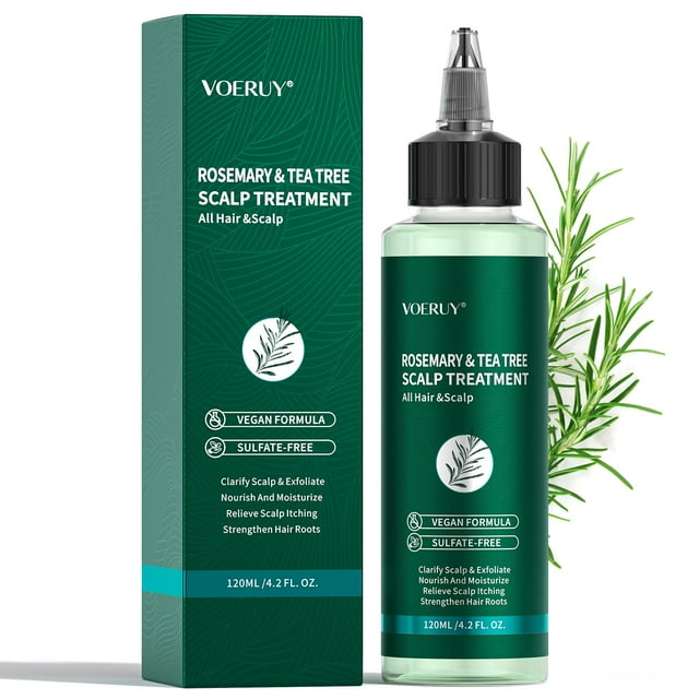 Tratamiento para el cuero cabelludo VOERUY con romero y árbol de té 120 ml