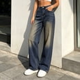 thumbnail image 2 of ClodeEU Women's Vintage High Waist Straight Leg Jeans,Casual Baggy Denim Pants ,Women's Plus XXS, 2 of 4