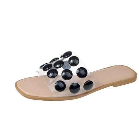 

SEMIMAY Fashion Flat Flip Comfortable And Casual Size Plus Ladies Summer Flops Women s sandals