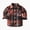 Brick Red, variant on YIWULA Toddler Long Sleeve Plaid Jacket Baby Boys Girls Button Down Flannel Thick Shirt Fall Winter Coat for Kid(3-6 Months,Brick Red)